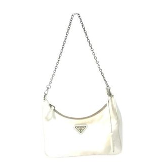 Prada Pre-owned Shoulder Bags, female, Beige, Size: ONE SIZE Pre-owned Vintage Shoulder Pouch