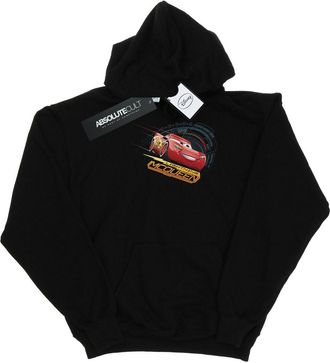 Disney Heren Cars Lightning McQueen Hoodie (Zwart)