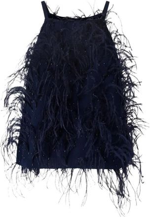 Pinko Top - Dames - Tops zonder mouwen - Blauw - S - Tops