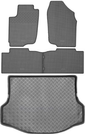 OEM Juego De Alfombrillas De Goma Para Coche Y Maletero Para Toyota Rav4 Iv Suv (2013-2018)