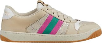 Gucci Screener Sneaker - Dames - Sneakers - Beige - 42 EU - Leer - Schoenen