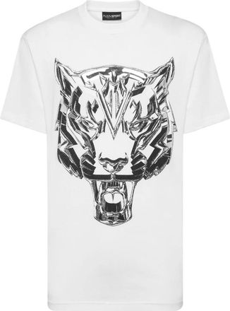 Plein Sport Heren, Tops, Wit, Maat: 2XL Katoen