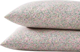 Laura Ashley Loveston Cotton Sheet Set in Pink/Green at Nordstrom Rack, Size Twin X-Long