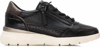 Carmela Womens Leather Casual Slip On Sneakers In Black