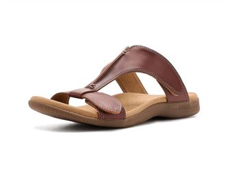 Taos Womens Slide Show Sandals In Cognac