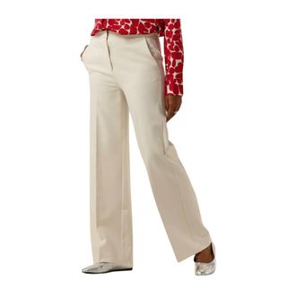 Another Label Dames, Broeken, Beige, Maat: S Katoen