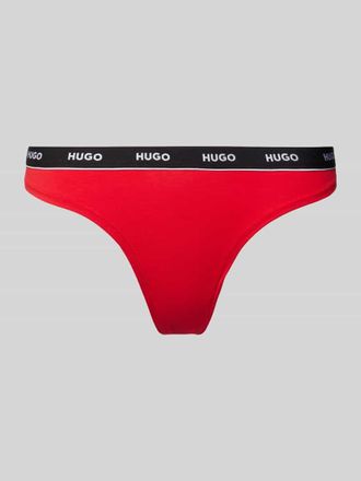 HUGO BOSS String mit elastischem Label-Bund Modell Carousel in Rot, Größe XL