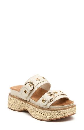 Kelsi Dagger Penny Platform Slide Sandal in Salt at Nordstrom, Size 5.5