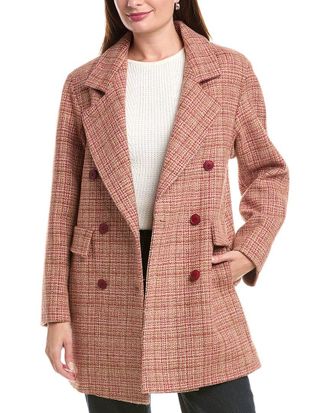 Fleurette Fleurette Double Breasted Wool Coat