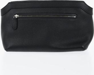 The Row Pochette TERRASSE in Pelle Martellata con Chiusura a Zip taglia Unica