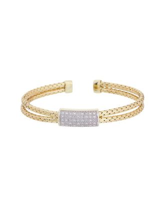 Meshmerise 18K Plated 0.15 Ct. Tw. Diamond Mesh Bangle