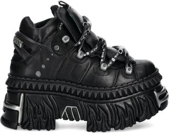 New Rock Sneakers con suola rialzata - Nero