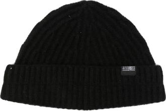 Maison Margiela Harbor Beanie - unisex - Hoeden - Zwart - L - Wol - Accessoires