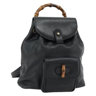 Gucci Pre-owned Backpacks, female, Black, Size: ONE SIZE Pre-owned Vintage Backpack