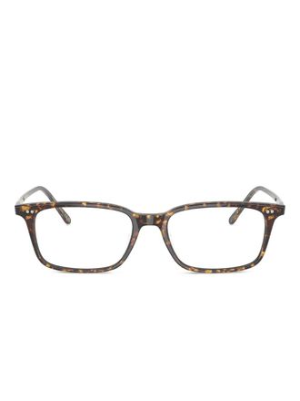 Oliver Peoples Neylan tortoiseshell-pattern glasses - Brown