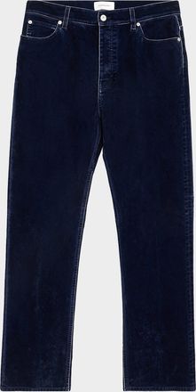 Ferragamo Men & apos;s Bleached-Effect Straight Leg Five-Pocket Pants