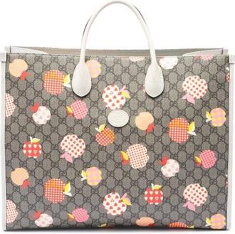 Gucci Pre-owned Tote Bags, female, Multicolor, Size: ONE SIZE Pre-owned Coated Canvas Satchel