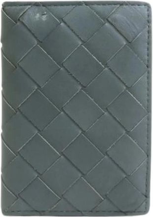 Bottega Veneta Pre-owned Wallets, female, Gray, Size: ONE SIZE Pre-owned Card Case