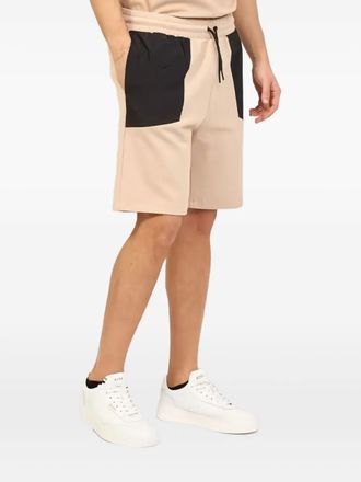 HUGO BOSS panelled track shorts - men - Fabric - S - Neutrals