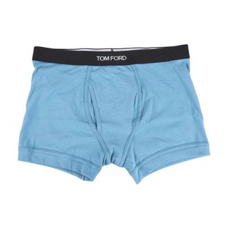 Tom Ford Cotton Boxer Briefs - Heren - Onderbroek - Blauw - S - Katoen - Ondergoed