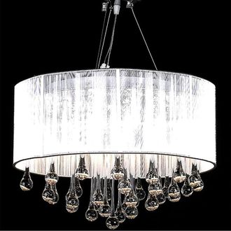 Berkfield Home Chandelier with 85 Crystals White
