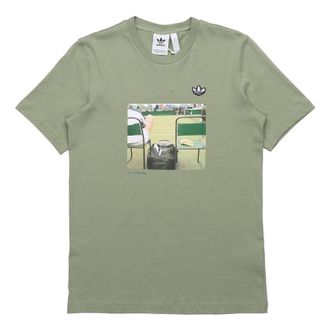 adidas originals originals Photo Tee Printing Short Sleeve Green FM2196