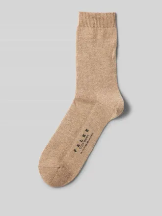 Falke Socken mit hochwertigem Woll-Kaschmir-Mix Modell COSY WOOL in Beige, Größe 35-38