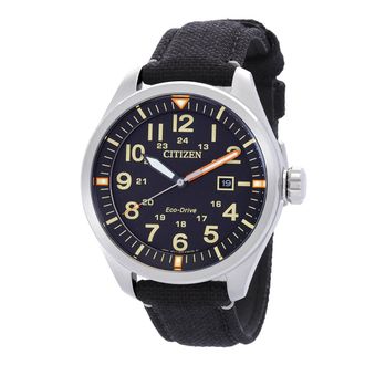 Citizen Eco-Drive Black Dial Mens Watch AW5000-24E