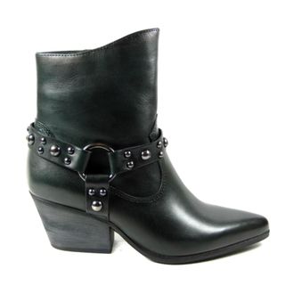 Mjus Livigno Enkellaarsjes - Dames - Schoenen - Groen - Maat: 37 EU Leer
