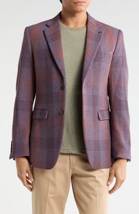 T.R. Premium Slim Fit Two Button Blazer in Purple at Nordstrom Rack, Size X-Large