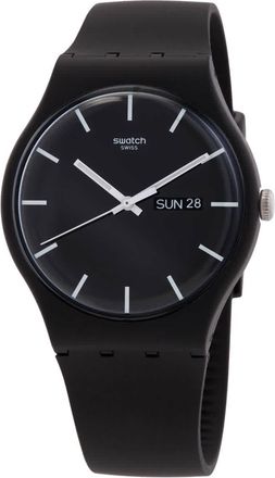Swatch Originals Power Tracking Mono Black Black Dial Mens Watch SO29B704