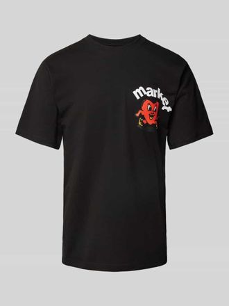 Market T-Shirt mit Rundhalsausschnitt Modell FRAGILE in Black, Gr&ouml;&szlig;e M