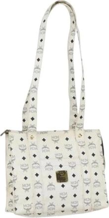 MCM Pre-owned Plastic Schoudertas - Dames - Vintage Schoudertas - Wit - ONE Size - Vintage