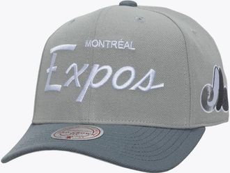 Mitchell & Ness Mens Mitchell & Ness Gray Montreal Expos Cooperstown Thunderstorm Head Coach Pro-Crown Adjustable Hat at Nordstrom