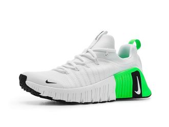 Nike Free Metcon 6 Mens Cross Training Shoes White/Black/Green Strike/Black : 10.5 M, Synthetic