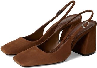 Schutz Leia Block Womens Shoes Pecan Brown : 7.5 M, Suede