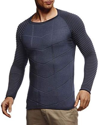 Manches Longues Leif Nelson Pull Uni Homme Homme Vêtements