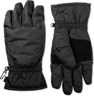 Isotoner Isotoner Mens Cold Weather Waterproof Winter Gloves Black XL