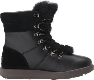 UGG Winterlaars met veters - Dames - Winterlaarzen - Zwart - 36 EU - Leer - Schoenen