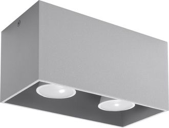 OEM L&aacute;mpara De Techo Delta 2 Gu10 Gris Alu Lumilo 03.207.82