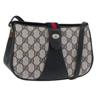 Gucci Pre-owned Cross Body Bags, female, Blue, Size: ONE SIZE Pre-owned Vintage Shoulder Bag