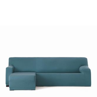 Eysa Funda de chaise longue biel&aacute;stica izquierda b/c verde 250 - 310 cm