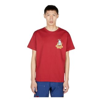 Sky High Farm T-Shirts, male, Red, Size: L Printed T-Shirt