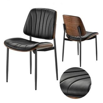 OEM Set Di 2 Sedie Da Pranzo Mderne, Imbottite In Pelle Per Tavoli Da