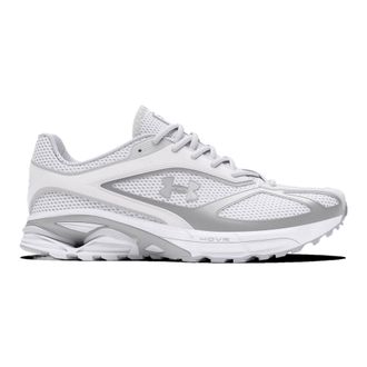 Under Armour Mens Charged Speed Swift Sneaker, White/Silver/White, 6.5 UK