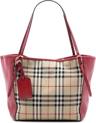 Burberry Pre-owned Tote Bags, female, Multicolor, Size: ONE SIZE Pre-owned Stylish Patterned Tote Bag