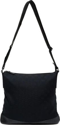 Gucci Borsa a spalla GG con monogramma 2000-2010 - Nero