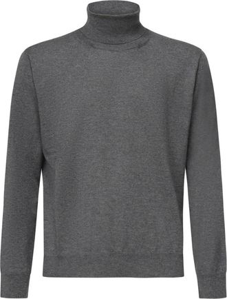 Eleventy Turtle Neck Sweater in Grijs - Heren - Cashmere truien - Grijs - XL - Kasjmier - Truien & Vesten