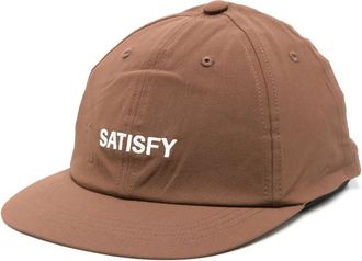 SATISFY logo-embroidered cap - men - Elastane/Nylon - One Size - Brown
