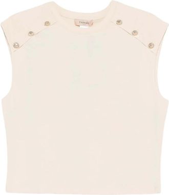 Twinset Sleeveless Tops - Dames - Tops zonder mouwen - Beige - M - Tops